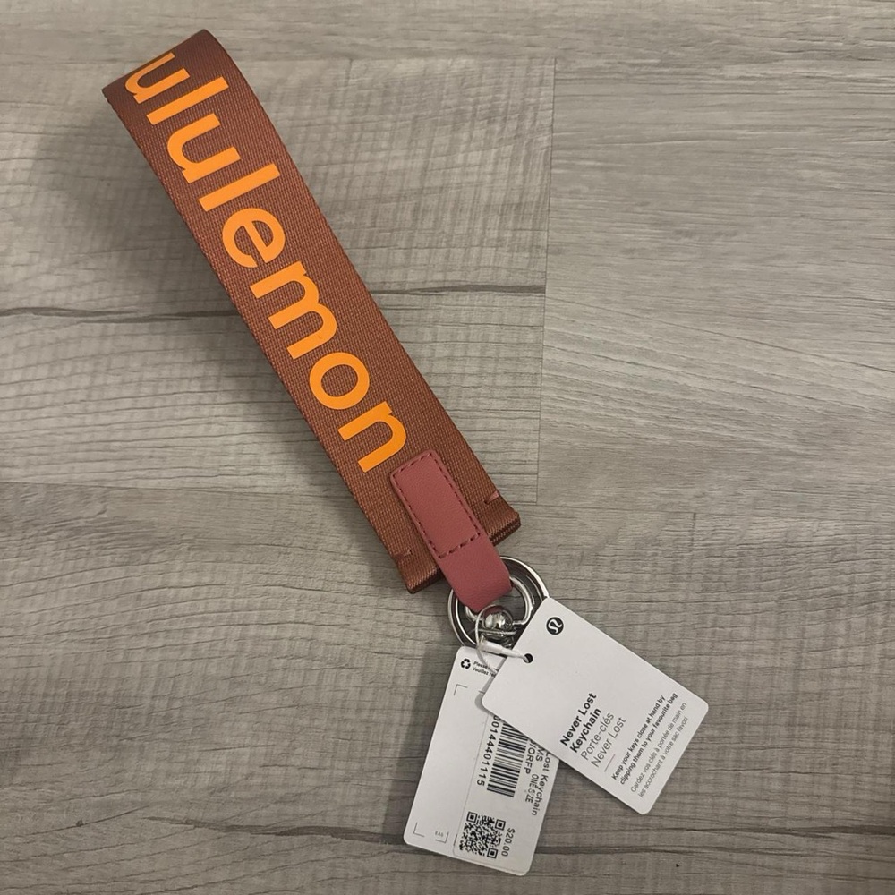 lululemon athletica Brown and Orange Key Holder